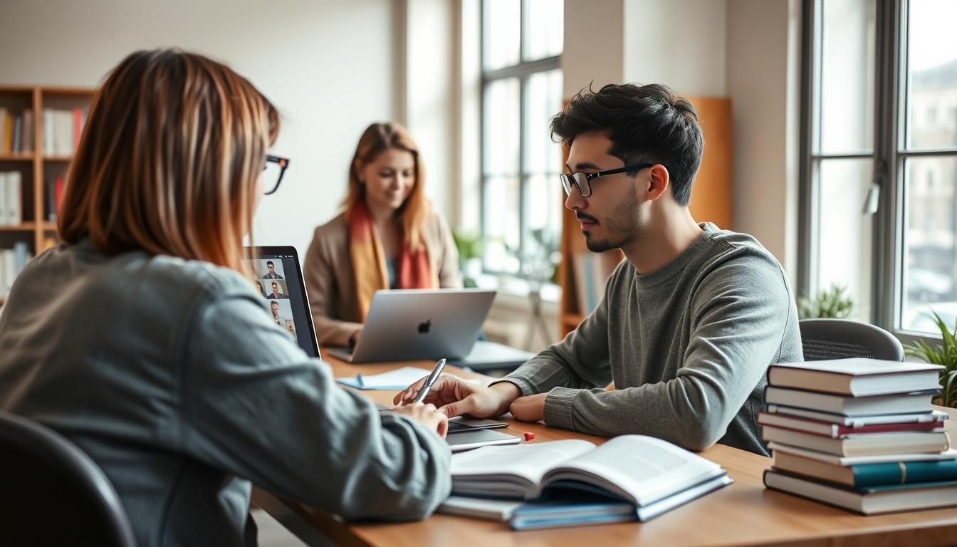 Student developing practical and academic skills