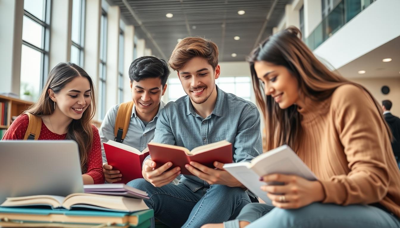 Modern university campus for students